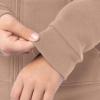 Fruit of the Loom Kids’ Fleece Full Zip Hoodie Sweatshirt(Stucco)