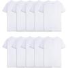 Fruit of The Loom Boys’ Eversoft Cotton Undershirts, T Shirts & Tank Tops(T Shirt – Husky – 10 Pack – White)