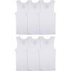 Fruit of The Loom Boys’ Eversoft Cotton Undershirts, T Shirts & Tank Tops(Tank – Toddler – 6 Pack – White)