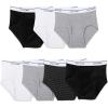 Fruit of the Loom Boys’ Tag Free Cotton Briefs Underwear (Assorted Colors)(Boys – 7 Pack – Stripe/Solid)