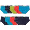 Fruit of the Loom Boys’ Tag Free Cotton Briefs Underwear (Assorted Colors)(Toddler – 10 Pack – Assorted Colors)