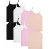 Fruit of the Loom Girls Undershirts (Camis & Tanks)(8 Pack-assorted-cami)