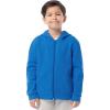 Fruit of the Loom Kids’ Fleece Full Zip Hoodie Sweatshirt(Brilliant Blue)