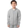 Fruit of the Loom Kids’ Fleece Full Zip Hoodie Sweatshirt(Light Grey Heather)
