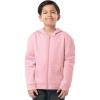 Fruit of the Loom Kids’ Fleece Full Zip Hoodie Sweatshirt(Pink Nectar)