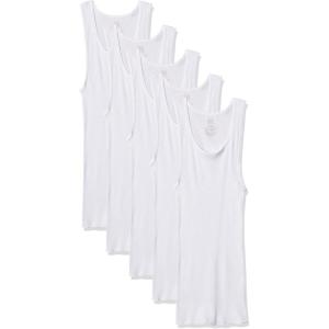Fruit of The Loom Boys’ Eversoft Cotton Undershirts, T Shirts & Tank Tops(Toddler – 5 Pack – White)