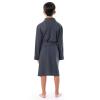 Fruit of the Loom Boy’s Classic Waffle Robe, Time Square Navy, 6/7(Monument Grey)