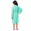 Fruit of the Loom Girl’s Classic Waffle Robe, Rose, 4/5(Waterfall Green)