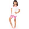 Fruit of the Loom Girls’ Energize Snug Fit 4-piece Pajama Sleep Set(White/Rose)