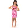 Fruit of the Loom Girls’ Energize Snug Fit 4-piece Pajama Sleep Set(White/Rose)