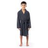 Fruit of the Loom Boy’s Classic Waffle Robe, Time Square Navy, 6/7(Monument Grey)