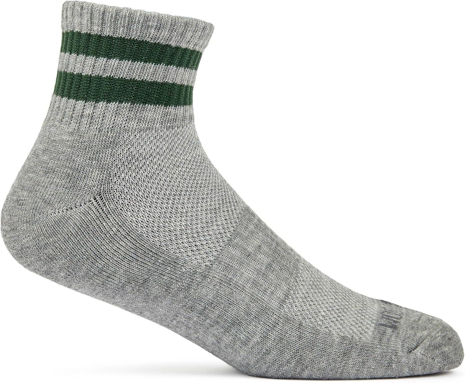 image:imageFruit of the Loom Mens Coolzone Socks Breathable with Half Cushion MultiPacksAnkle 8 Pack Varsity Stripe