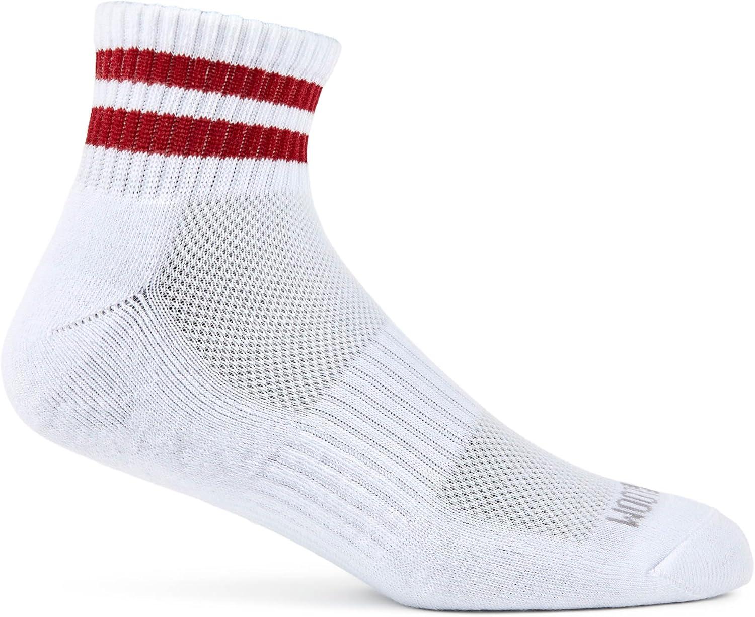 image:imageFruit of the Loom Mens Coolzone Socks Breathable with Half Cushion MultiPacksAnkle 8 Pack Varsity Stripe