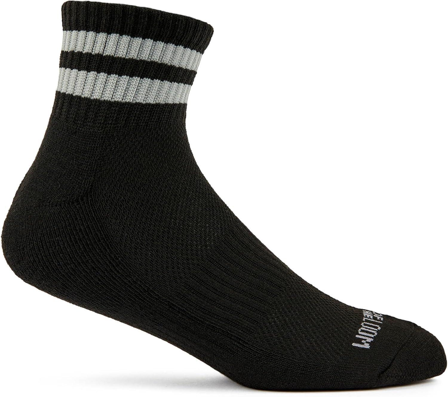 image:imageFruit of the Loom Mens Coolzone Socks Breathable with Half Cushion MultiPacksAnkle 8 Pack Varsity Stripe