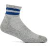 Fruit of the Loom Mens Coolzone Socks, Breathable with Half Cushion (Multi-Packs)(Ankle – 8 Pack – Varsity Stripe)