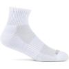 Fruit of the Loom Mens Coolzone Socks, Breathable with Half Cushion (Multi-Packs)(Ankle – 8 Pack – White)