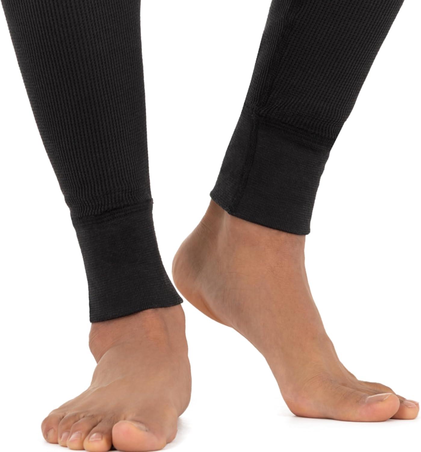 image:imageFruit of The Loom Mens Recycled Premium Waffle Thermal Underwear Long Johns Bottom 1 2 3 and 4 PacksBlackNavy 2 Pack
