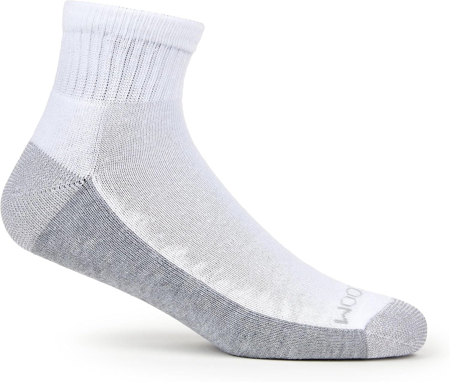 image:imageFruit of the Loom Mens Dual Defense Ankle Socks Odor Protection with Half Cushion MultiPacksAnkle 12 Pack White