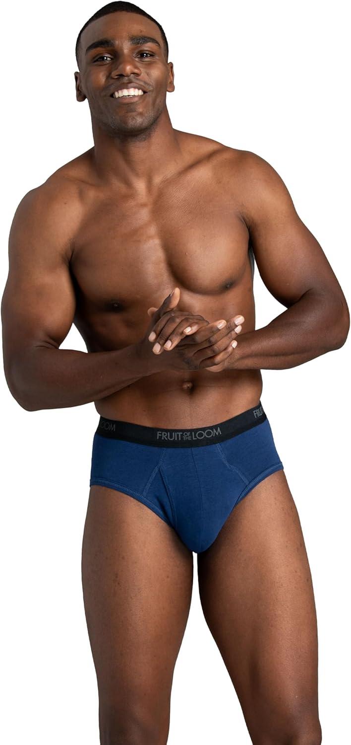 image:imageFruit of the Loom Mens Underwear Briefs Tag Free amp Moisture Wicking6 Pack Assorted Solids