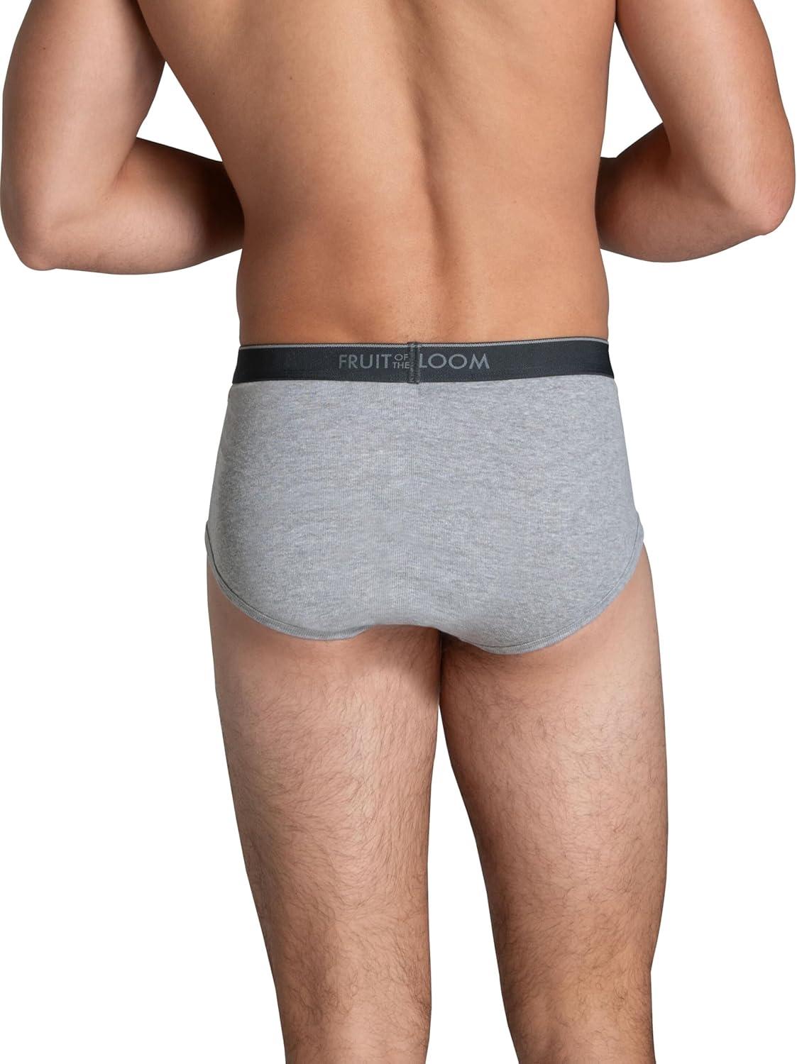 image:imageFruit of the Loom Mens Underwear Briefs Tag Free amp Moisture Wicking6 Pack Assorted StripeSolids