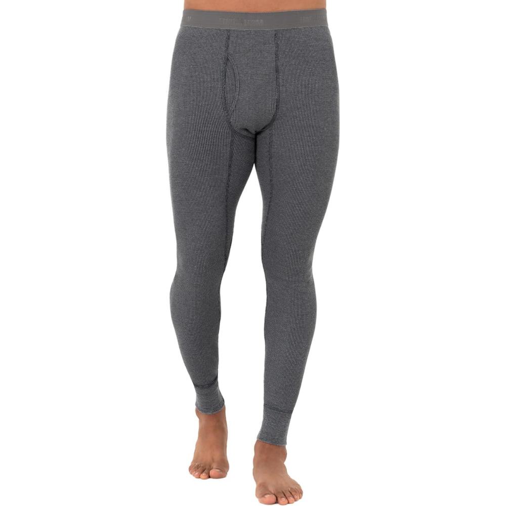 image:imageFruit of The Loom Mens Recycled Premium Waffle Thermal Underwear Long Johns Bottom 1 2 3 and 4 PacksGreystone Heather 1 Pack