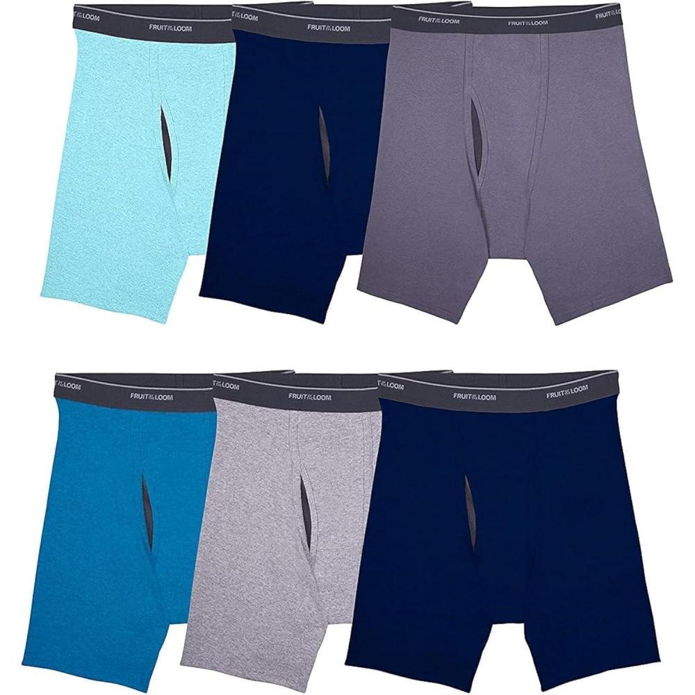 image:imageFruit of the Loom Mens Coolzone Boxer Briefs Moisture Wicking amp Breathable6 Pack Assorted Colors