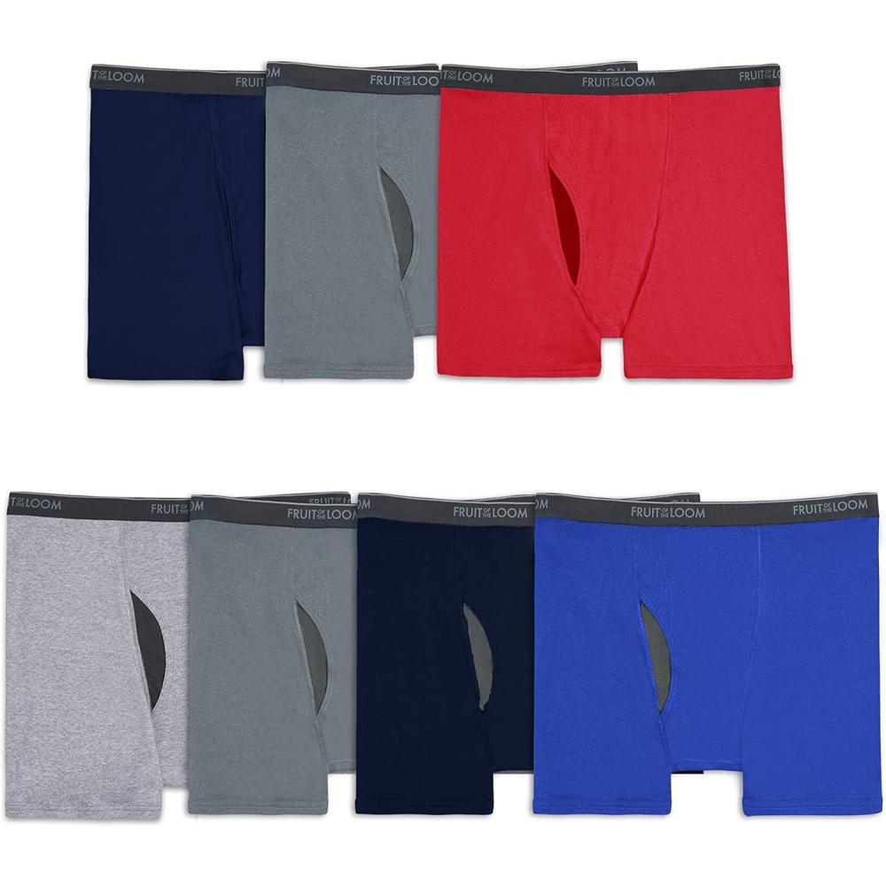 image:imageFruit of the Loom Mens Coolzone Boxer Briefs Moisture Wicking amp BreathableBig Man 7 Pack Assorted Colors