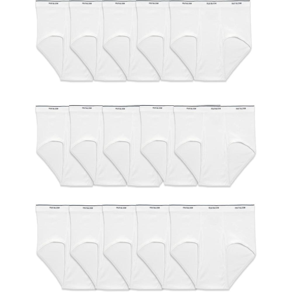 image:imageFruit of the Loom Mens Underwear Briefs Tag Free amp Moisture Wicking15 Pack White