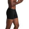 Fruit of the Loom Men’s 4-way Stretch Boxer Briefs | Lightweight & Moisture Wicking Underwear | Long Leg, Regular Leg & Trunk(Regular Leg – Cotton Stretch – Black/Grey)