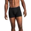 Fruit of the Loom Men’s 4-way Stretch Boxer Briefs | Lightweight & Moisture Wicking Underwear | Long Leg, Regular Leg & Trunk(Regular Leg – Cotton Stretch – Black/Grey)
