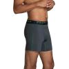Fruit of the Loom Men’s 4-way Stretch Boxer Briefs | Lightweight & Moisture Wicking Underwear | Long Leg, Regular Leg & Trunk(Regular Leg – Loose Fit Cooling Channels – Colors May Vary)