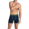 Fruit of the Loom Men’s 4-way Stretch Boxer Briefs | Lightweight & Moisture Wicking Underwear | Long Leg, Regular Leg & Trunk(Regular Leg – Max Flex Zones – Colors May Vary)