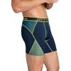 Fruit of the Loom Men’s 4-way Stretch Boxer Briefs | Lightweight & Moisture Wicking Underwear | Long Leg, Regular Leg & Trunk(Regular Leg – Max Flex Zones – Colors May Vary)
