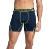 Fruit of the Loom Men’s 4-way Stretch Boxer Briefs | Lightweight & Moisture Wicking Underwear | Long Leg, Regular Leg & Trunk(Regular Leg – Max Flex Zones – Colors May Vary)