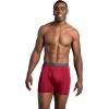 Fruit of the Loom Men’s 4-way Stretch Boxer Briefs | Lightweight & Moisture Wicking Underwear | Long Leg, Regular Leg & Trunk(Regular Leg – Micro Stretch – Colors May Vary)