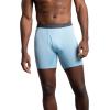Fruit of the Loom Men’s 4-way Stretch Boxer Briefs | Lightweight & Moisture Wicking Underwear | Long Leg, Regular Leg & Trunk(Regular Leg – Micro Stretch – Green/Navy/Grey)