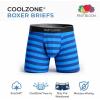 Fruit of the Loom Men’s Coolzone Boxer Briefs, Moisture Wicking & Breathable(6 Pack – Assorted Stripe/Solid)