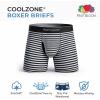 Fruit of the Loom Men’s Coolzone Boxer Briefs, Moisture Wicking & Breathable(6 Pack – Assorted Stripe/Solid)