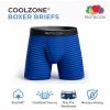 Fruit of the Loom Men’s Coolzone Boxer Briefs, Moisture Wicking & Breathable(6 Pack – Assorted Stripe/Solid)