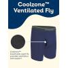 Fruit of the Loom Men’s Coolzone Boxer Briefs, Moisture Wicking & Breathable(7 Pack – Black)