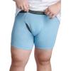 Fruit of the Loom Men’s Coolzone Boxer Briefs, Moisture Wicking & Breathable(Big Man – 7 Pack – Assorted Blue)