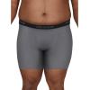 Fruit of the Loom Men’s Coolzone Boxer Briefs, Moisture Wicking & Breathable(Big Man – Cotton Stretch Boxer Brief – 6 Pack Red/Blue/Grey)