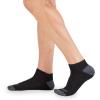Fruit of the Loom Men’s Dual Defense Ankle Socks, Odor Protection with Half Cushion, Multi-Packs(Black)