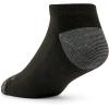 Fruit of the Loom Men’s Dual Defense Ankle Socks, Odor Protection with Half Cushion, Multi-Packs(Low Cut – 10 Pack – Black)