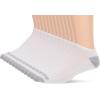 Fruit of the Loom Men’s Dual Defense Ankle Socks, Odor Protection with Half Cushion, Multi-Packs(White/Grey)