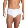 Fruit of the Loom Men’s Underwear Briefs, Tag Free & Moisture Wicking(15 Pack – White)