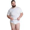 Fruit of the Loom Men’s Underwear Briefs, Tag Free & Moisture Wicking(6 Pack – White – Big Man)
