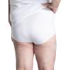 Fruit of the Loom Men’s Underwear Briefs, Tag Free & Moisture Wicking(6 Pack – White – Big Man)