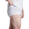 Fruit of the Loom Men’s Underwear Briefs, Tag Free & Moisture Wicking(6 Pack – White – Big Man)
