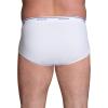 Fruit of the Loom Men’s Underwear Briefs, Tag Free & Moisture Wicking(White (6 – Pack))